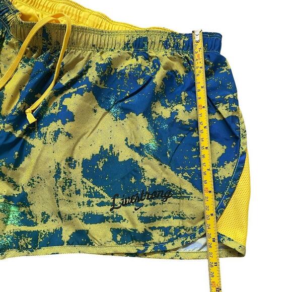 Nike Dri-FIT LIVESTRONG Running Shorts XL | Blue/Yellow Graphic Print, NWOT - Picture 5 of 8
